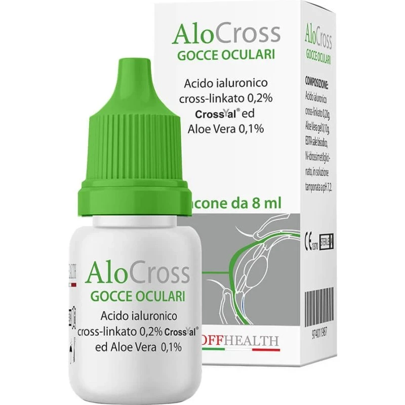AloCross Gocce Oculari 8 ml - Soluzione Oftalmica con Aloe Vera