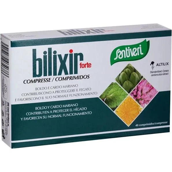 Santiveri Bilixir Forte - Integratore Benessere Epatico 40 Compresse