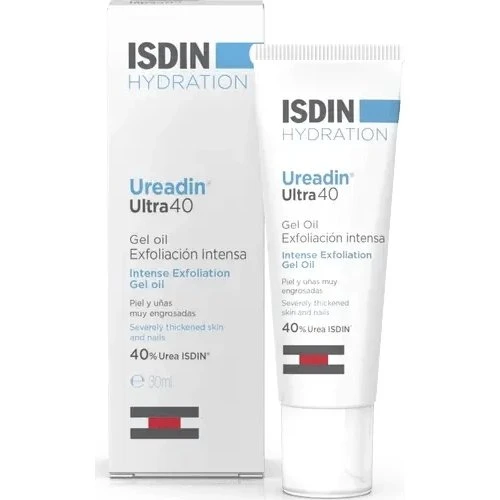 ISDIN Ureadin Ultra 40 Gel-oil Esfoliante per Unghie e Pelle 30 ml