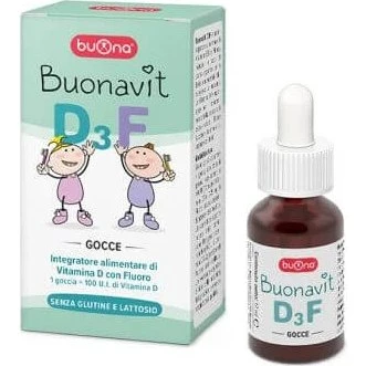 Buonavit D3F Gocce Vitamina D3 e Fluoro 12 ml