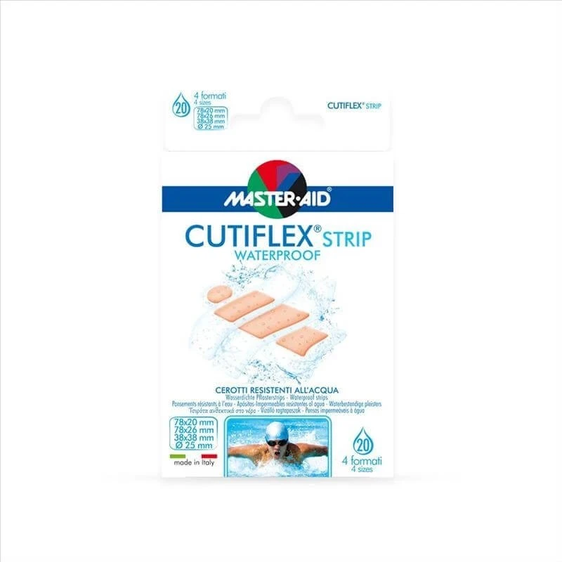 Master-Aid Cutiflex Strip Cerotti Impermeabili 20 Micron - 20 Pz