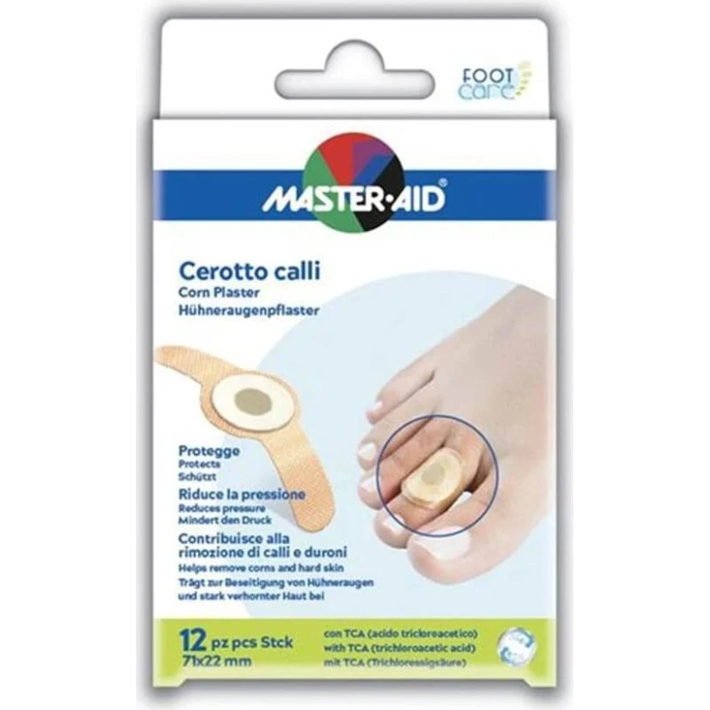 Master-Aid Foot Care Cerotto per Calli e Duroni, 12 pezzi
