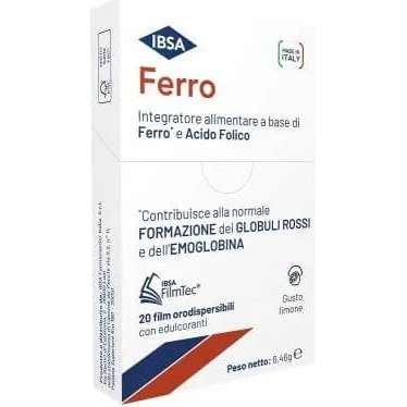 IBSA Ferro 20 Film Orodispersibili con Acido Folico