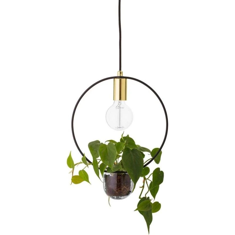 Bloomingville Caralina Plant 2 Lampada a Sospensione Gold
