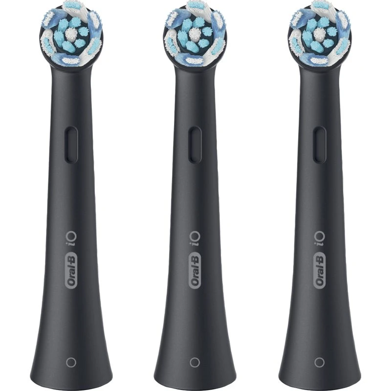 Oral-B iO Ultimate Clean Testine di Ricambio - 3 Pezzi, Nero