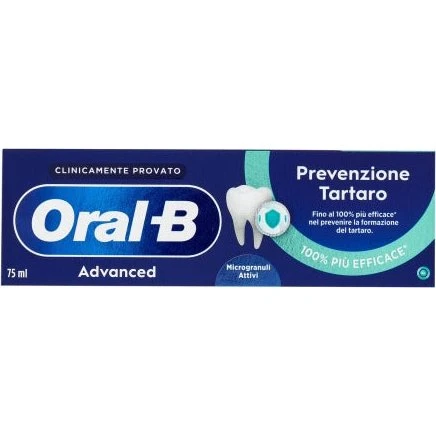 Oral-B Advanced Dentifricio Prevenzione Tartaro Microgranuli 75 ml