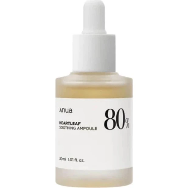 Anua Heartleaf 80% Ampolla Viso Lenitiva con Estratto di Houttuynia 30 ml