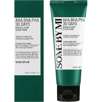Some By Mi AHA-BHA-PHA 30 Days Miracle Acne Clear Foam 100ml