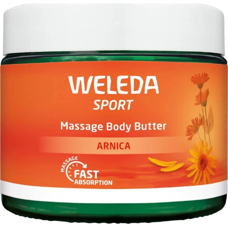 Weleda Sport Burro da Massaggio all'Arnica, 150 ml