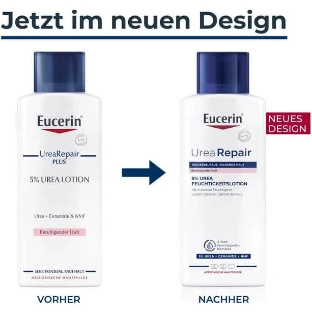 Eucerin UreaRepair 5% Urea Emulsione Idratante Fragranza Delicata 250 ml