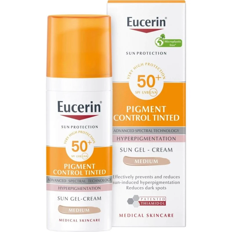 Eucerin Pigment Control Emulsione Abbronzante SPF 50+ Medium 50ml