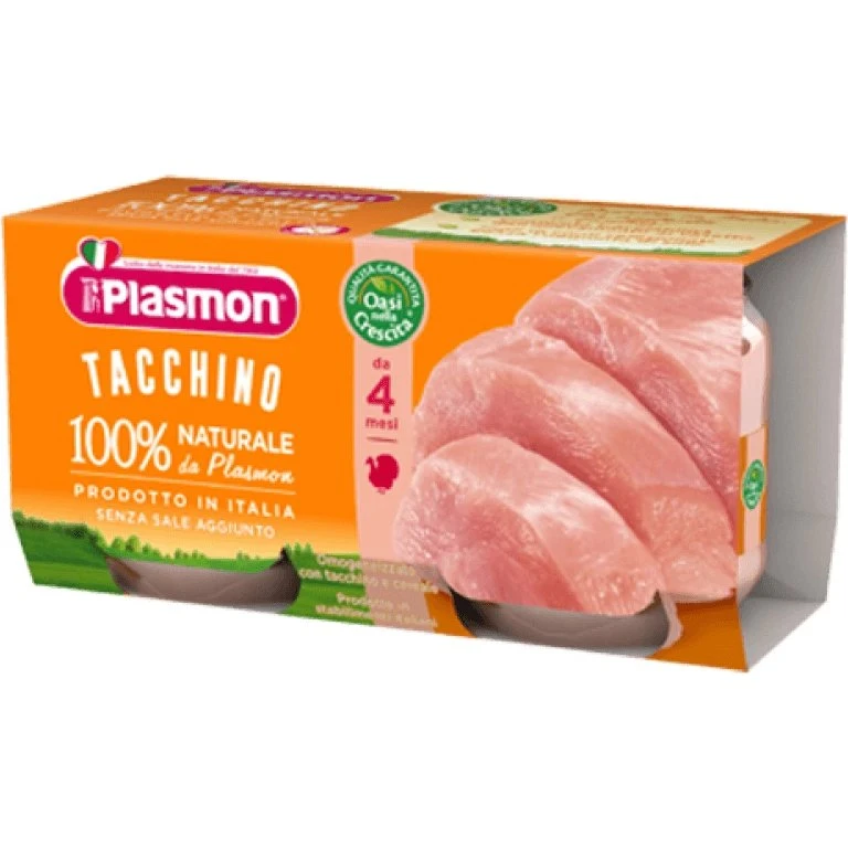 Plasmon Omogeneizzato Tacchino e Cereali 2x80g