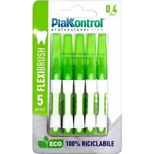 Plakkontrol Flexi Brush Scovolino Interdentale Flessibile 0,4 mm, 5 pz