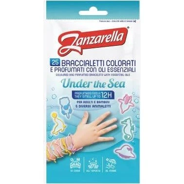 Zanzarella Under the Sea Braccialetti Antizanzare, 25 Pezzi