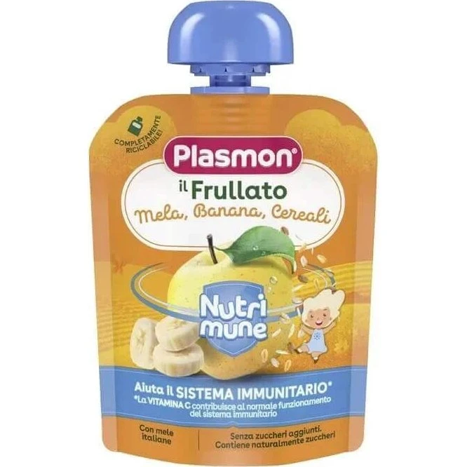 Plasmon Nutri-mune Mela, Banana e Cereali 85 g