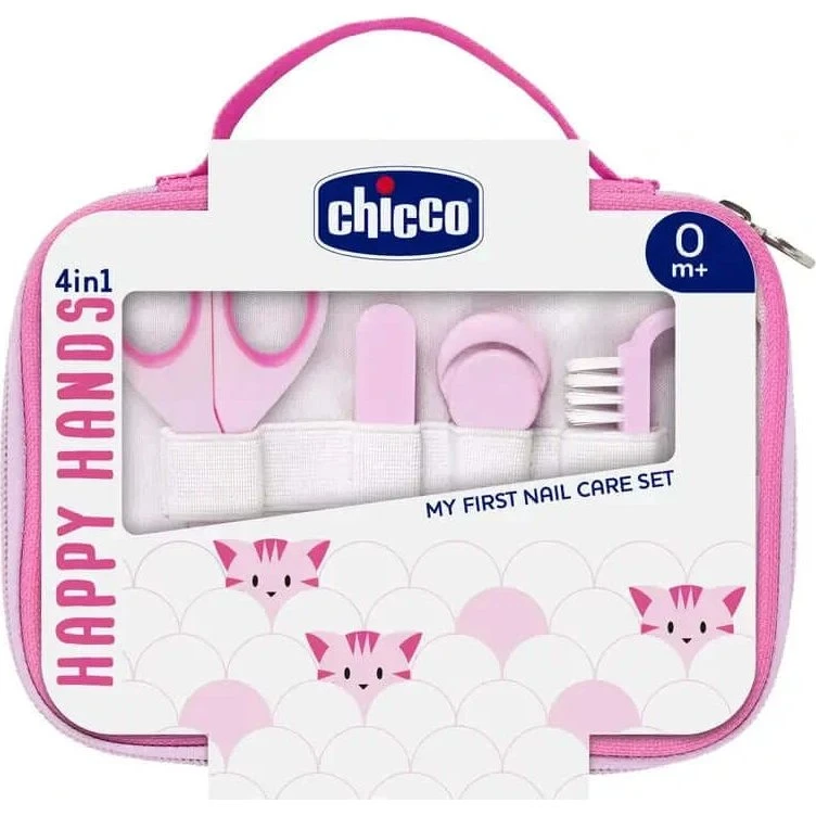 Chicco Set Cura Unghie Happy Hands Rosa
