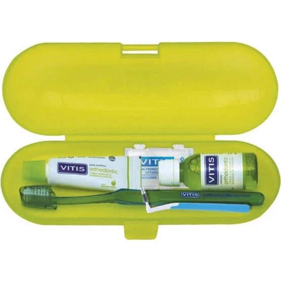 Vitis Orthodontic Kit da Viaggio per Apparecchi Ortodontici