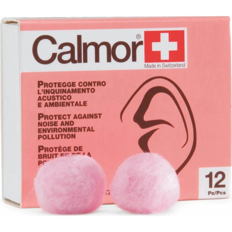 Pic Calmor Tappi Auricolari in Cera Naturale Antisuono - 12 Pezzi