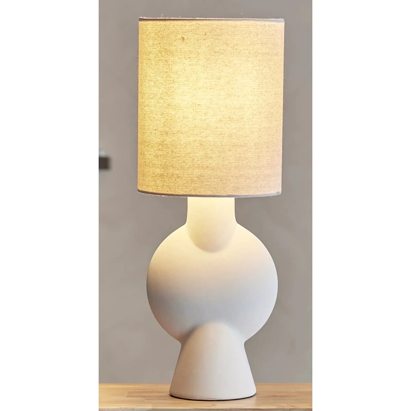 Bloomingville Sergio Lampada da Tavolo in Gres Beige