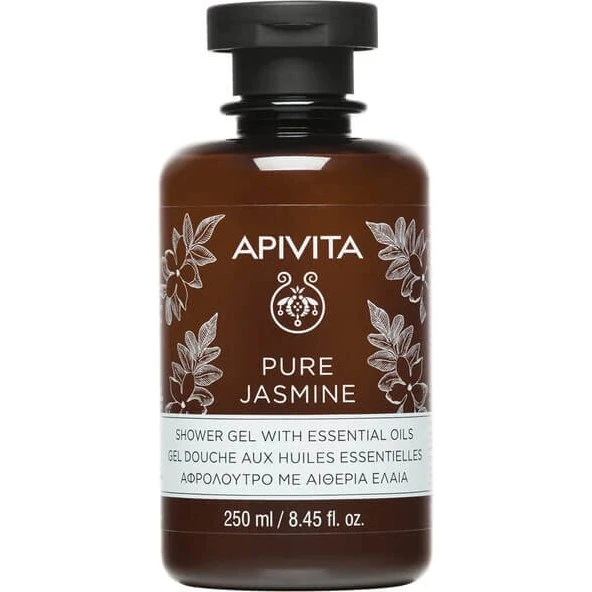 Apivita Gel doccia al gelsomino con oli essenziali, 250 ml