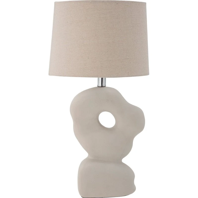 Bloomingville Cathy Lampada da Tavolo Bianca in Gres