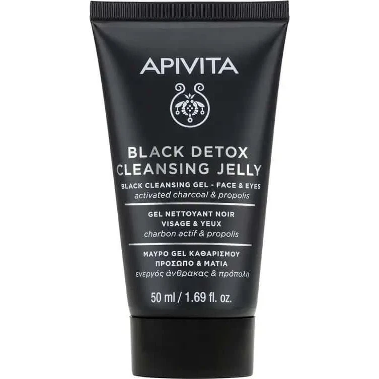 Apivita Black Detox Gel viso e occhi per pelli a tendenza acneica 50ml