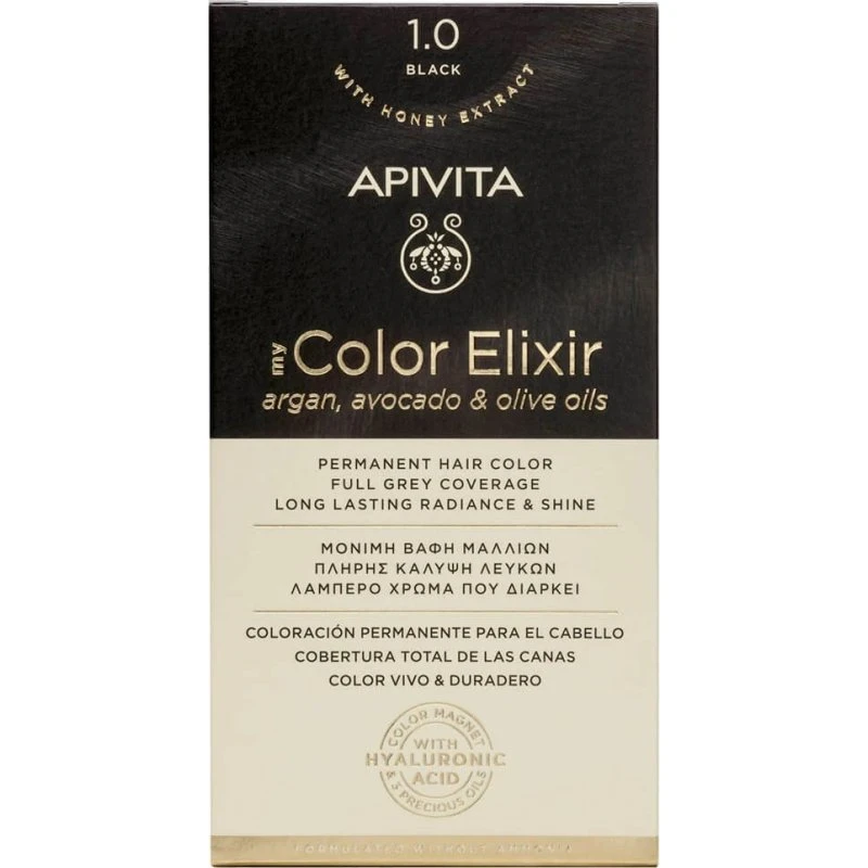 Apivita My Color Elixir Colore Permanente N1.0 Nero Naturale