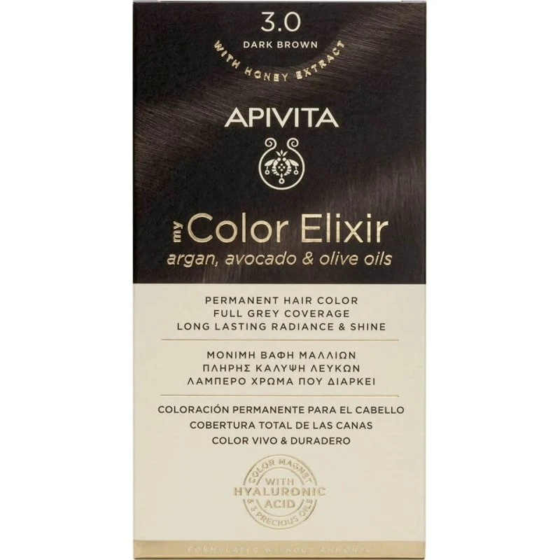 Apivita My Color Elixir Colore Permanente N3.0 Castano Scuro