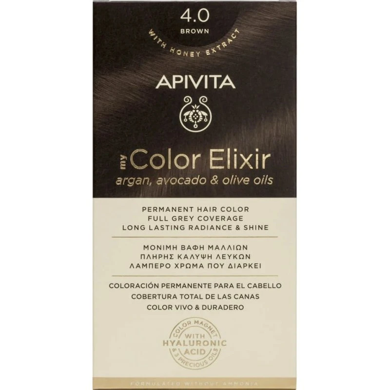 Apivita My Color Elixir Colore Permanente N4.0 Castano Naturale