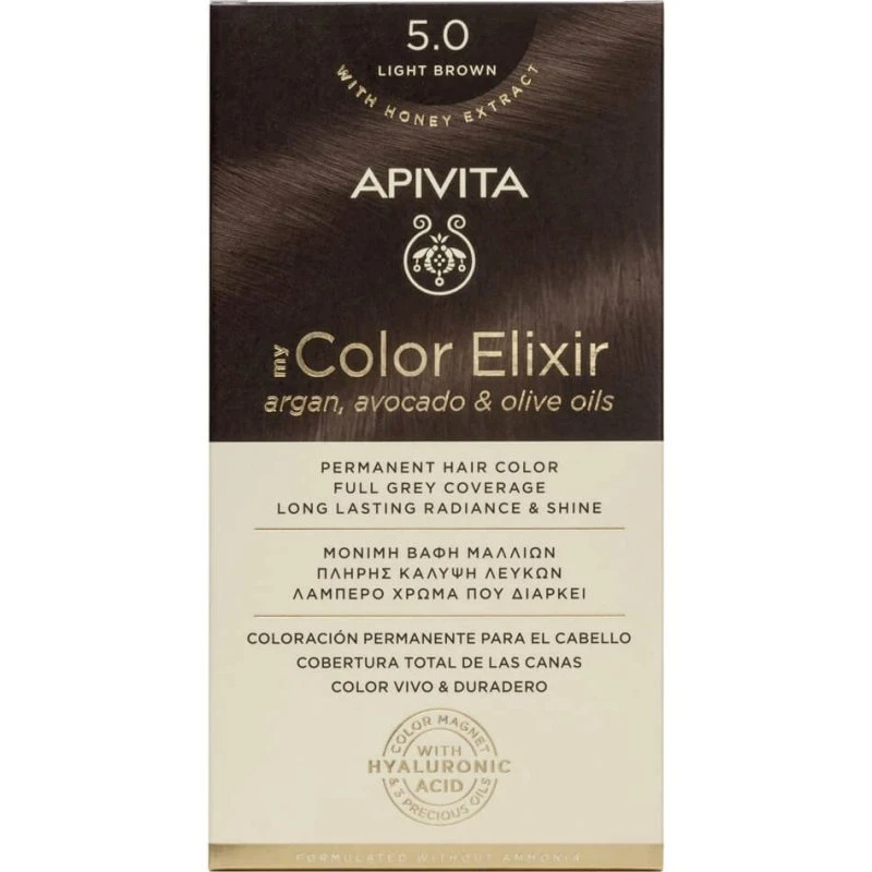 Apivita My Color Elixir Colore Permanente N5.0 Castano Chiaro
