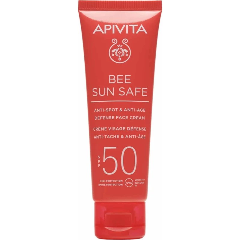 Apivita Bee Sun Safe Crema Viso Anti-Macchie e Anti-Età SPF50 50ml