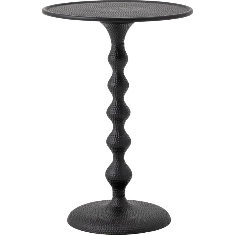 Bloomingville Tavolino Anka in alluminio nero Ø38xH56 cm