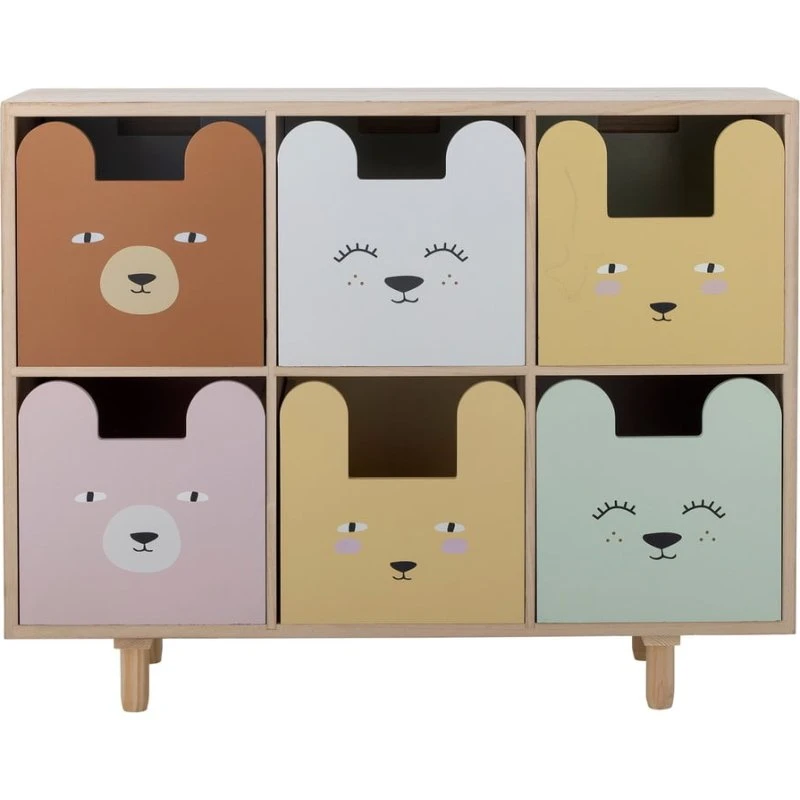 Bloomingville Calle Scaffalatura con Cassetti Naturale