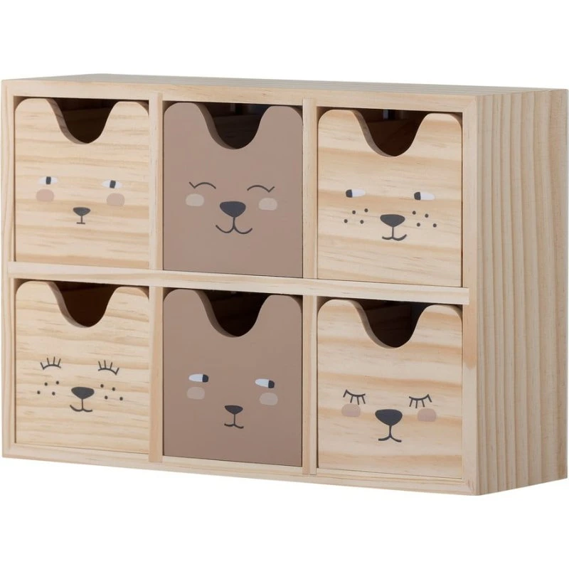 Bloomingville Mobiletto Calle in legno naturale