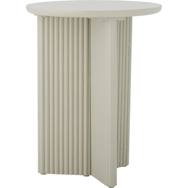 Bloomingville Tavolino Edith in legno di pino laccato bianco, Ø40x50 cm