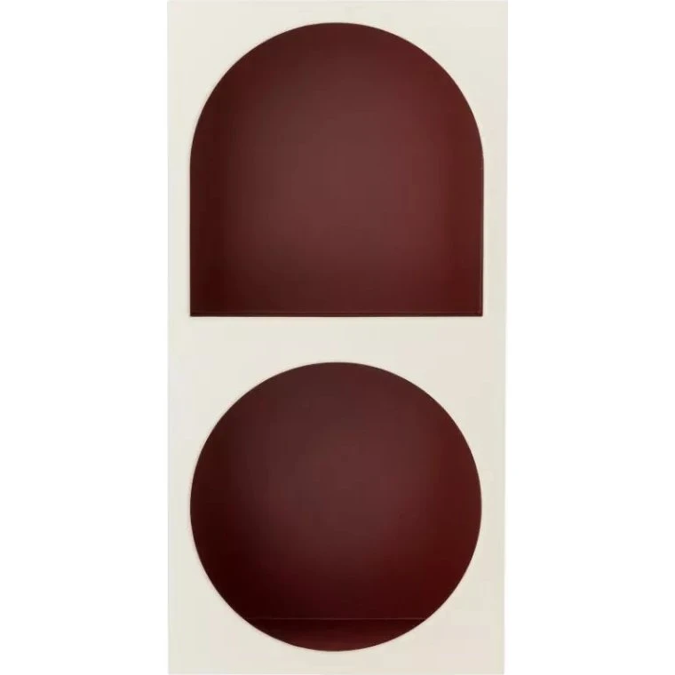 Bloomingville Libreria Graphia MDF Bianco/Rosso Scuro 30x60 cm