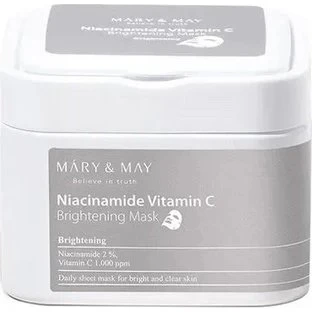 Mary & May Maschera in Tessuto Niacinamide e Vitamina C, 30 pz