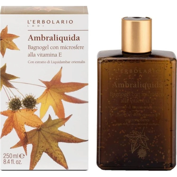L'Erbolario Ambraliquida Bagnogel con Microsfere alla Vitamina E 250 ml