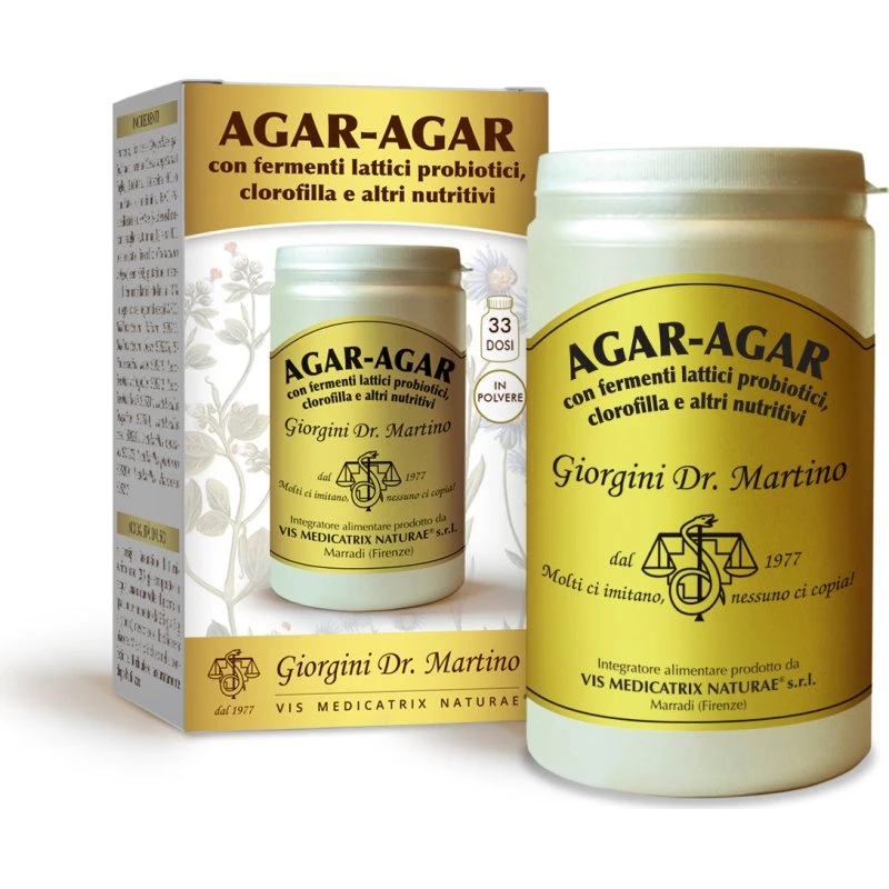 Dr Giorgini Agar-Agar con Fermenti Lattici e Clorofilla 150g