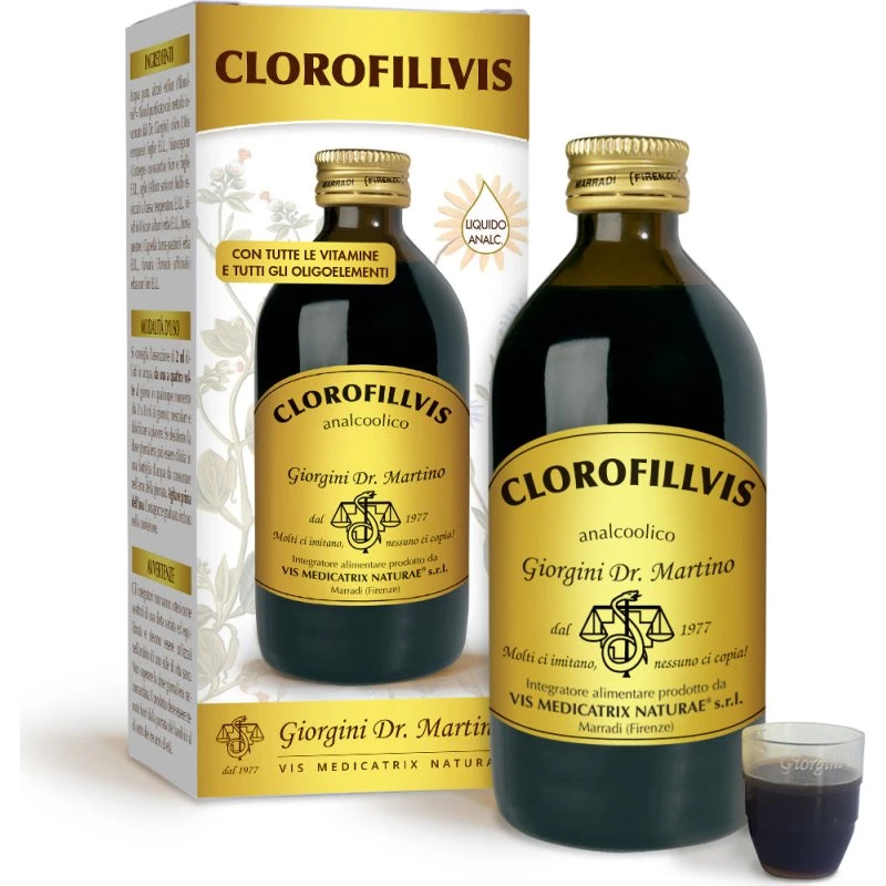 Dr Giorgini Clorofillvis Integratore Liquido Analcolico 200 ml