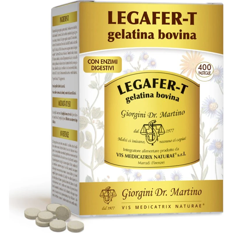 Dr Giorgini Legafer T Gelatina Bovina 400 Pastiglie