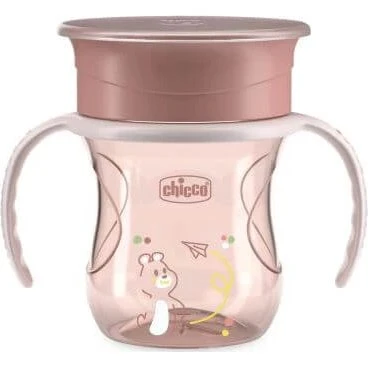 Chicco Tazza 360° Rosa, 200 ml, dai 12 mesi