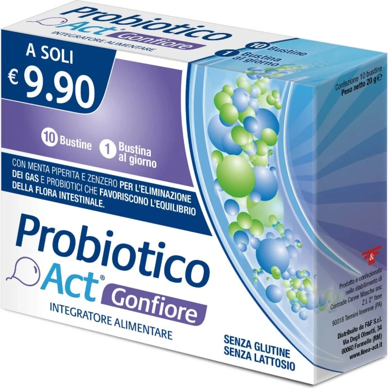 Probiotico Act Gonfiore 10 Bustine