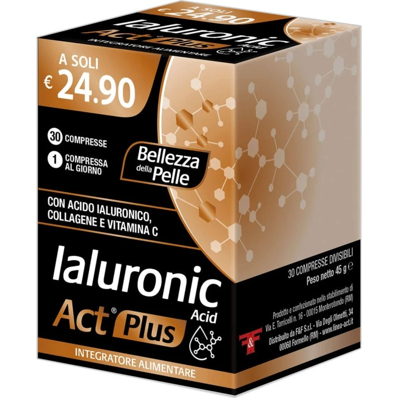 Ialuronic Act Plus 30 Compresse con Acido Ialuronico e Collagene