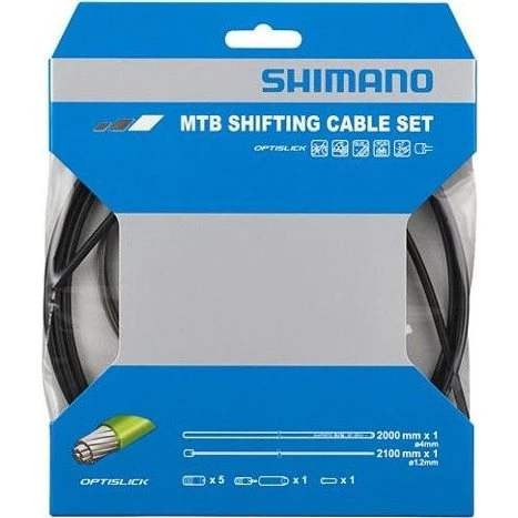 Shimano OT-SP41 Set Cavi Cambio MTB Optislick, Nero