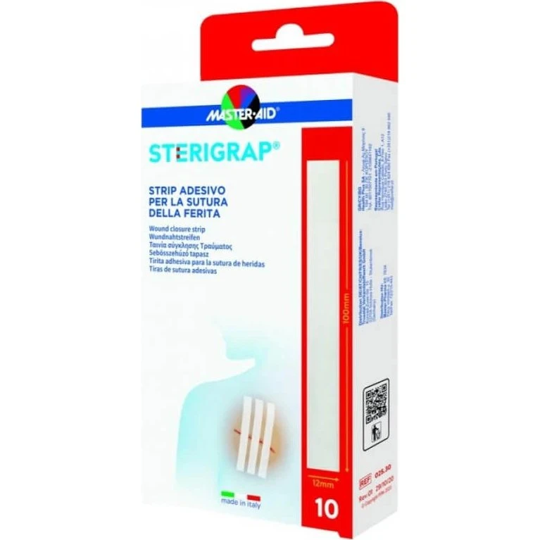 Master-Aid Sterigrap Strip Adesivo Sutura 100x12mm
