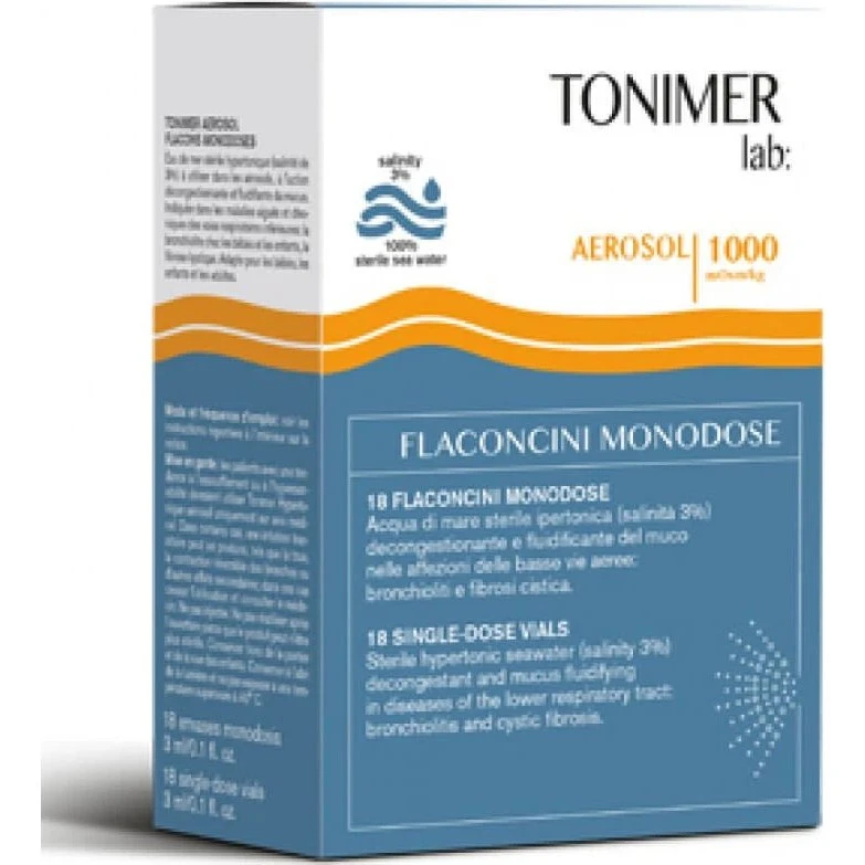 Tonimer Lab Aerosol Ipertonico 18 Flaconcini da 3 ml