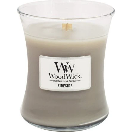WoodWick Candela a Clessidra Fireside 275g