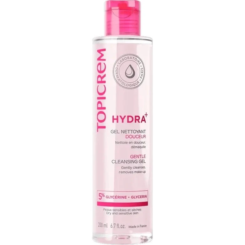 Topicrem Hydra+ Gel Detergente Delicato Viso, Corpo e Capelli 200ml
