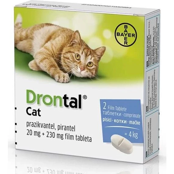 Drontal Gatto Contro Nematodi e Cestodi - 2 Compresse